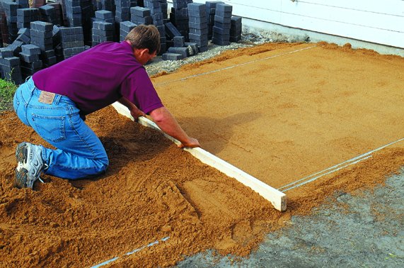 песок для тротуарной плитки